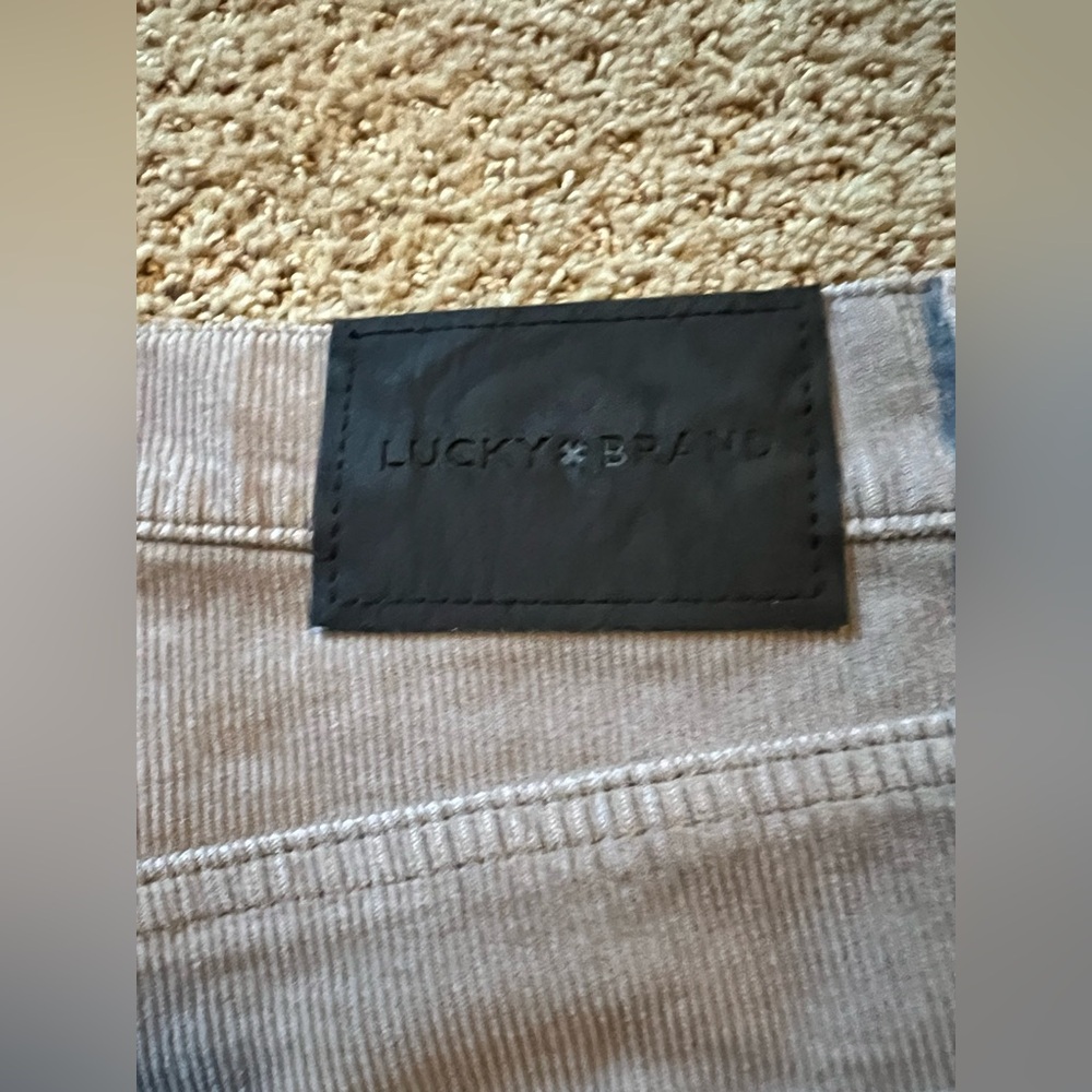 Lucky Brand gray corduroy Relaxed Straight Pants - Picture 5 of 5